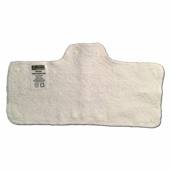 Cordova Hard Hat Brow Pad, Terry - Natural Color HBP200